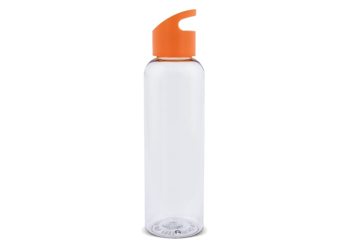 Bouteille publicitaire rPET 600 ml Loop combi Transparent Orange